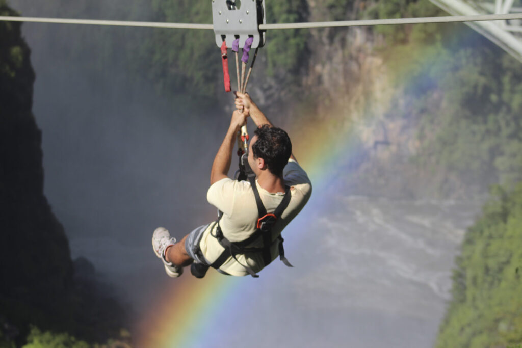 Victoria Falls Bungee Zimbabwe an activity that can be booked at the victoria falls backpackers
