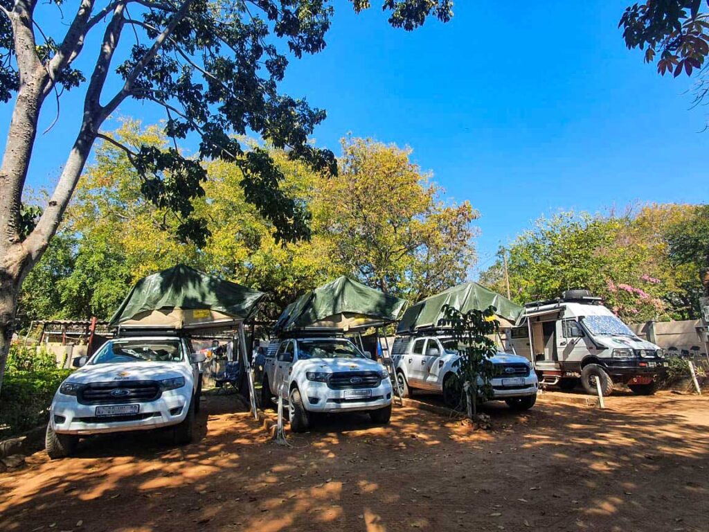 self drive camping Victoria Falls campsite
